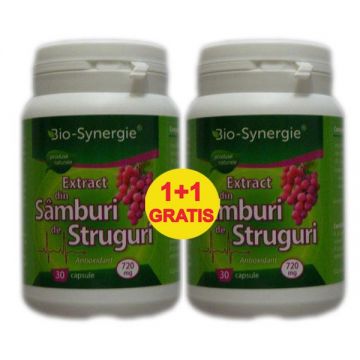 Pachet Samburi struguri extract 340mg 2x30cps - BIO SYNERGIE