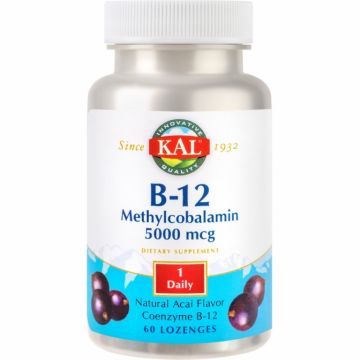 Vitamina B12 [Methylcobalamin] 5000mcg 60cps - KAL
