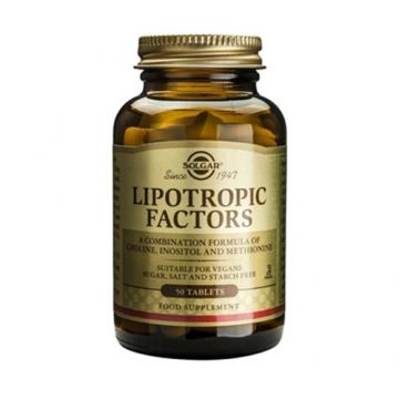 Factori Lipotropici, 50 tablete, Solgar