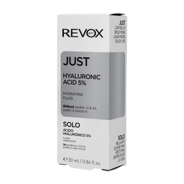 Fluid hidratant pentru ten cu acid hialuronic 5% Just, 30ml, Revox