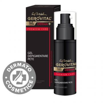 Gel depigmentare pete H3 Derma+ Premium Care, 30ml, Gerovital