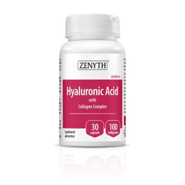 Hyaluronic Acid cu Collagen Complex, 30 capsule, Zenyth