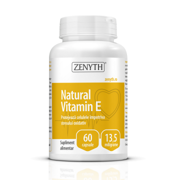 Natural Vitamina E, 60 capsule, Zenyth