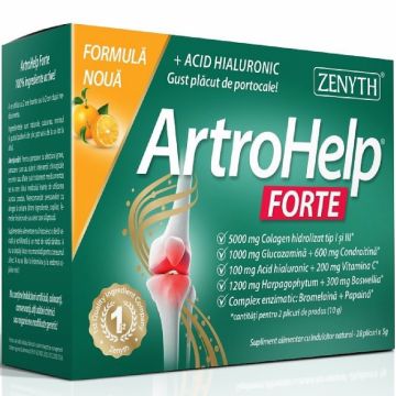 ArtroHelp forte acid hialuronic portocala plicuri 28x5g - ZENYTH