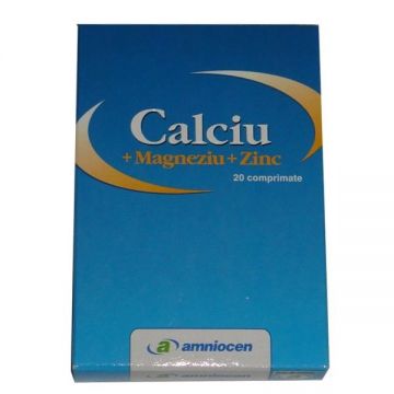Calciu magneziu zinc 20cp - AMNIOCEN