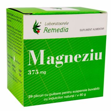 Magneziu 375mg 20pl - REMEDIA