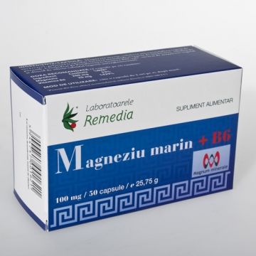 Magneziu marin B6 30cps - REMEDIA