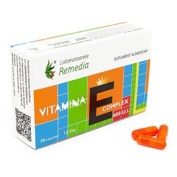 Vitamina E complex 400ui 30cps - REMEDIA