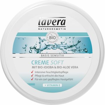 Crema soft jojoba aloe vera Basis Sensitiv 150ml - LAVERA