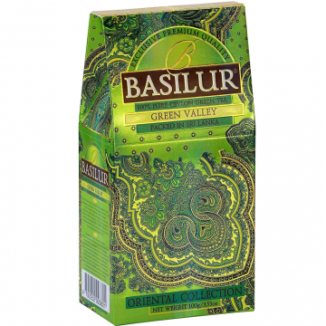 Ceai verde ceylon Oriental green valley refill 100g - BASILUR