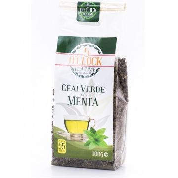 Ceai verde menta 100g - 5 O`CLOCK