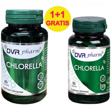 Pachet Chlorella 350mg 60+30cps - DVR PHARM