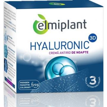 Crema noapte antirid Hyaluronic 50ml - ELMIPLANT