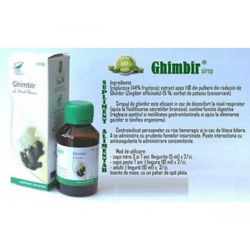 Sirop ghimbir 100ml - MEDICA