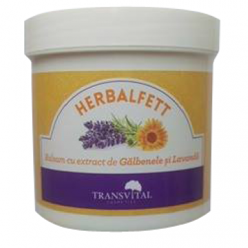 Balsam galbenele lavanda Herbalfett 250ml - TRANSVITAL