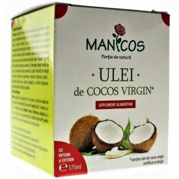 Ulei cocos virgin 175ml - MANICOS