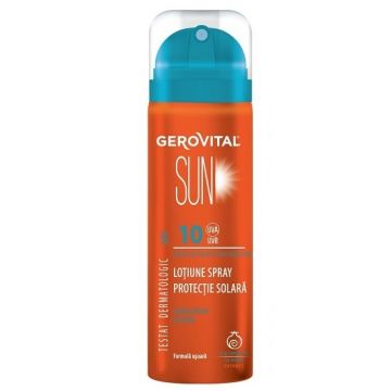 Lotiune spray protectie solara spf10 150ml - GEROVITAL SUN