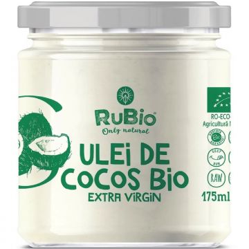 Ulei cocos extravirgin bio 175ml - RUBIO