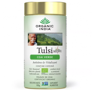 Ceai tulsi ceai verde 100g - ORGANIC INDIA