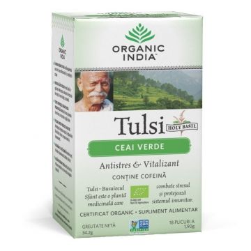 Ceai tulsi ceai verde 18dz - ORGANIC INDIA