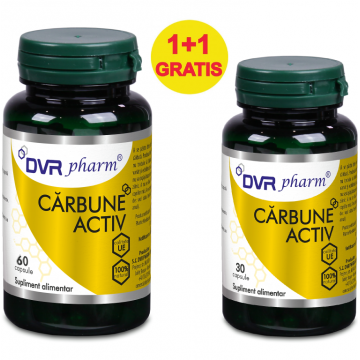 Pachet Carbune activ 300mg 60+30cps - DVR PHARM