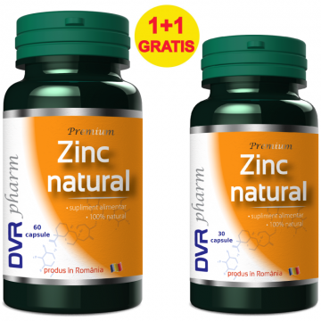 Pachet Zinc natural 60+30cps - DVR PHARM