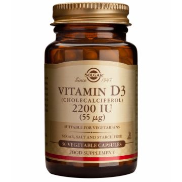 Vitamina D3 2200ui 50cps - SOLGAR