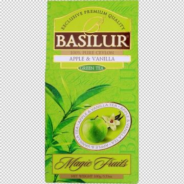 Ceai verde ceylon Magic Fruits mar vanilie refill 100g - BASILUR