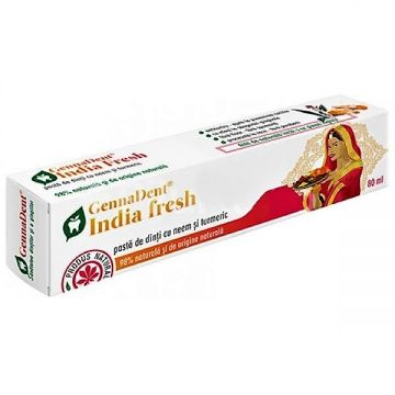Pasta dinti India fresh GennaDent 80ml - VIVA NATURA