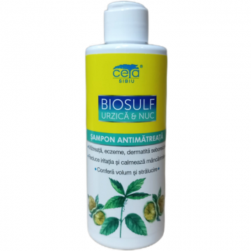 Sampon antiseboreic biosulf urzica nuc 200ml - CETA SIBIU