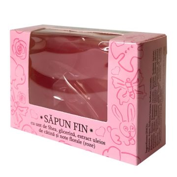 Sapun Fin unt shea catina note florale roz 50g - VERRE DE NATURE