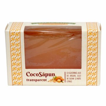 Sapun transparent Coco argan susan note citrice 50g - VERRE DE NATURE