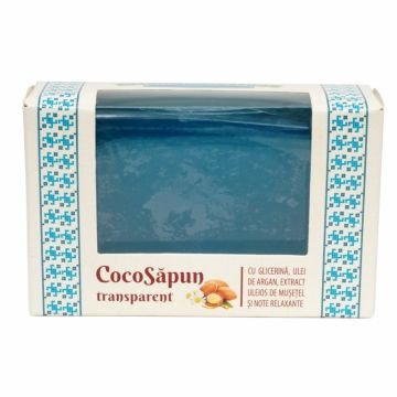 Sapun transparent Coco argan musetel note relaxante 50g - MANICOS