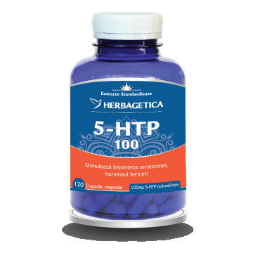 5 HTP 100 Zen Forte, 120 capsule, Herbagetica