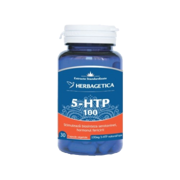 5 HTP 100 Zen Forte, 30 capsule, Herbagetica