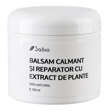Balsam calmant si reparator cu extract din plante, 120ml, Sabio