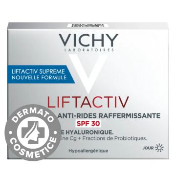 Crema de zi lifting si fermitate SPF 30 pentru toate tipurile de ten Liftactiv Supreme, 50ml, Vichy