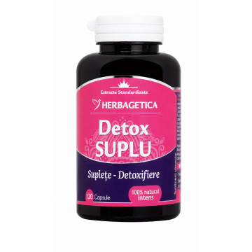 Detox Suplu, 120 capsule, Herbagetica