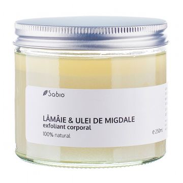 Exfoliant cu lamaie si ulei de migdale, 250ml, Sabio