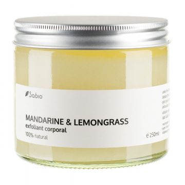 Exfoliant cu mandarine si lemongrass, 250ml, Sabio