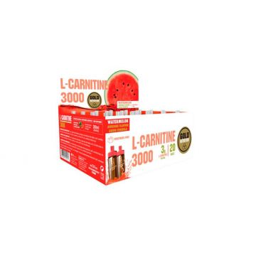 L-Carnitina 3000mg cu aroma de pepene rosu, 20 doze, Gold Nutrition