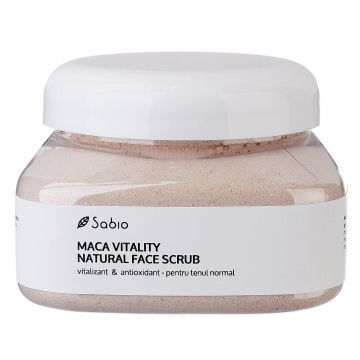 Masca exfoliant facial vitality natural face scrub, 236ml, Sabio