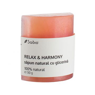 Sapun natural cu glicerina Relax and Harmony, 130g, Sabio