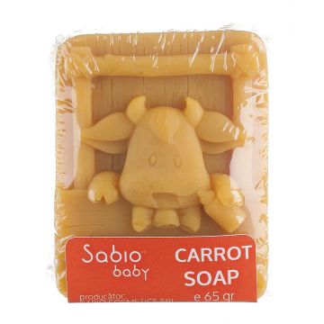 Sapun natural cu morcovi pentru bebelusi, 65g, Sabio