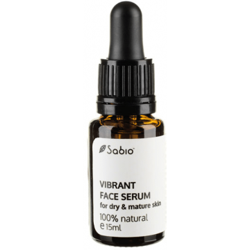 Ser pentru ten uscat si matur Vibrant Face Serum, 15ml, Sabio