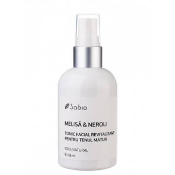 Tonic facial revitalizant cu melisa si neroli, 118ml, Sabio