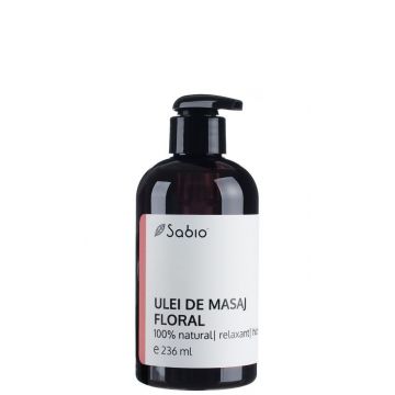 Ulei de masaj floral, 236ml, Sabio