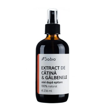 Ulei dupa epilare cu extract de catina si galbenele, 236ml, Sabio