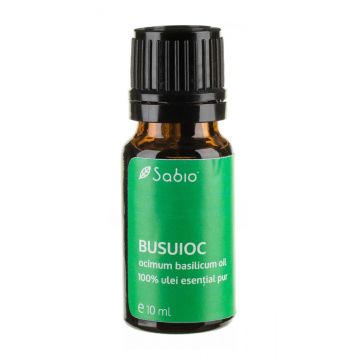 Ulei esential de busuioc (ocimum basilicum oil), 10ml, Sabio