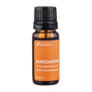 Ulei esential de mandarina (citrus nobilis peel oil), 10ml, Sabio